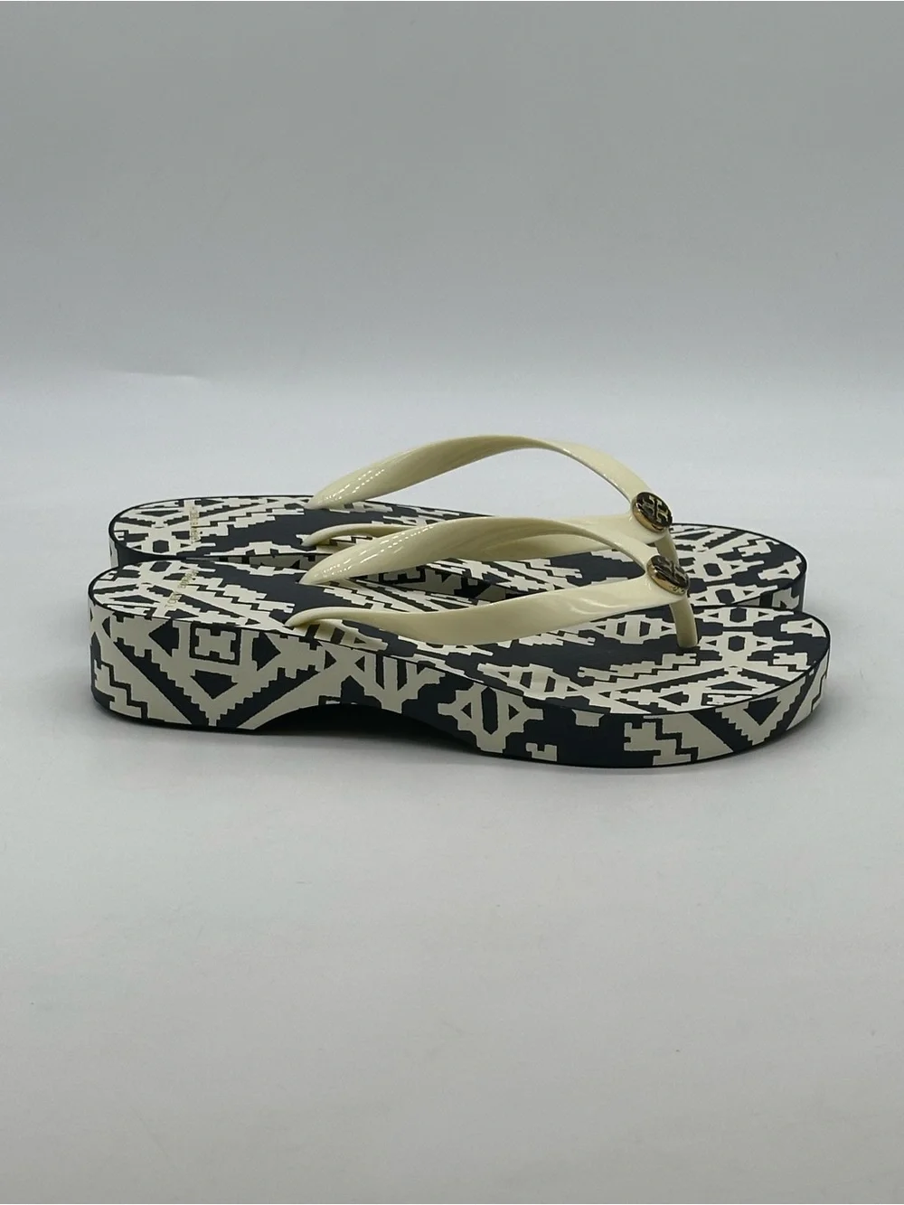 Tory Burch Wedge Flip-Flops. Size 9